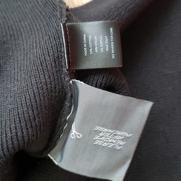 (M) Simply Vera Verawang Heavy Knit Nylon Blend Sweater Beaded Neckline Evening - Picture 7 of 9